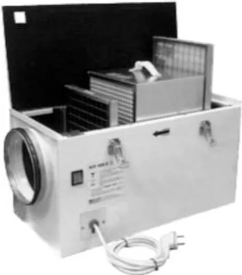 Produktbild von Pluggit Allergiefilter DN160 (Nippel) mit elektrostatischem Pollenfilter F7 - AF400
