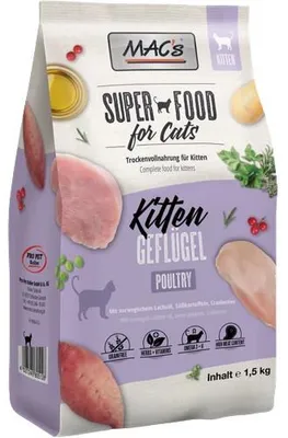 Image de MAC's CAT croquettes Kitten volaille 1,5kg