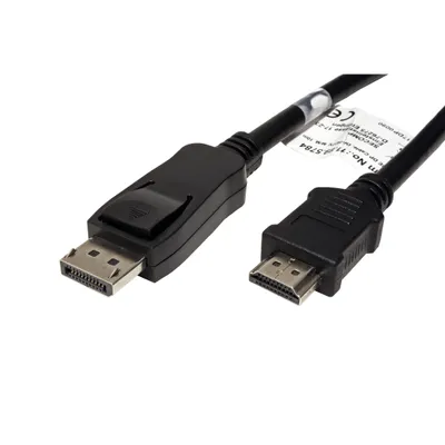 Produktbild von VALUE DisplayPort - HDMI kabel, DP(M) -> HDMI M, 4K@30Hz, 10m (11.99.5784)
