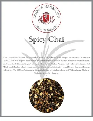 Produktbild von Kräutertee Spicy Chai 1 kg - Kardamom-Zimt