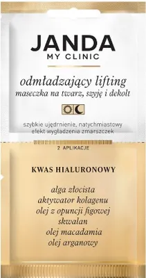 Obrázok produktu pre JANDA - My Clinic Omladzujúca liftingová maska s kyselinou hyalurónovou, 8 ml