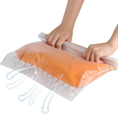 Immagine prodotto di Sacchi sottovuoto per vestiti viaggio - Set da 8 - 40 x 60 cm - Sacchi compressione - Riutilizzabili