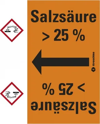 Produktbild von Dreifke® Rohrleitungsband Salzsäure > 25 %, praxisbewährt, ab Ø 50mm, orange/...