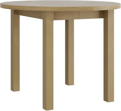 Obrázek produktu pro Malý rozkládací kulatý kuchyňský stůl 100 cm BAIRD 4 - dub sonoma