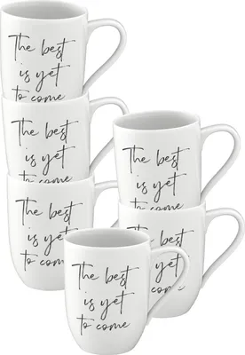 Obrázek produktu pro Villeroy & Boch Statement Becher 'The Best is yet to Come' 290 ml 6er Set - DS