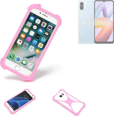 Produktbild von K-S-Trade Handy Hülle kompatibel mit Xiaomi Redmi A2+ Schutz Hülle Bumper Silikon Schutz Hülle Cover Case Silikoncase Silikonbumper TPU Softcase
