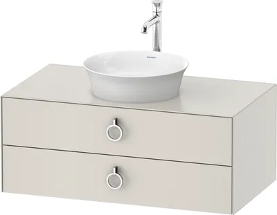 Produktbild von DURAVIT WT499103939 WTU wandh.White Tulip,2Schk.,m.Griff