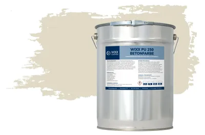 Produktbild von Wixx Polyurethan250 Betonfarbe Innen & Außen - RAL 1013 | Perlenweiß - 20L