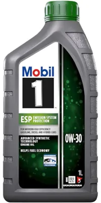 Produktbild von MOBIL 1 ESP für 0W-30 1 Liter Motoröl Motorenöl Vollsynthetisch 229.31 229.51 229.52 C30 504 00 507 00 Öl