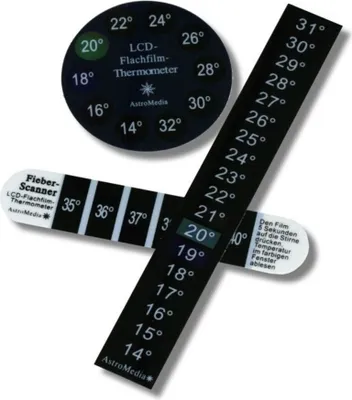 Produktbild von LCD Flachfilm-Thermometer Set mit 3 Stück