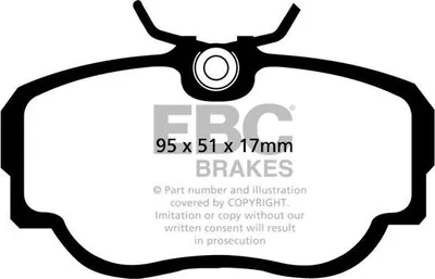 Image de EBC Brakes Plaquettes de frein AVANT DP2779