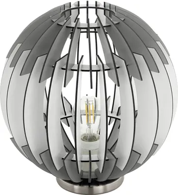 Produktbild von OLMERO 1-Licht-Tischleuchte aus satiniertem Nickel