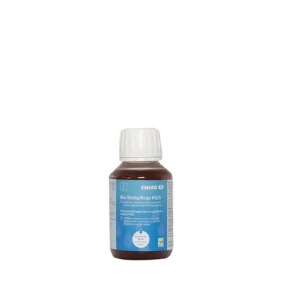 Produktbild von EMIKO Teichpflege PLUS 100 ml, Spezialpflege für belastete Teiche bei starker Trübung, Algen, beginnender Eutrophierung; nur in Kombi mit EMIKO Teichpflege