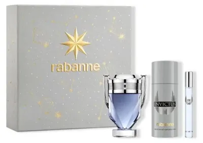 Imagen del producto de Set de 3 artículos: Eau de Toilette Rabanne Invictus, 100 ml