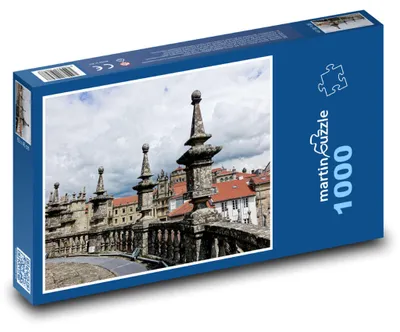 Zdjęcie produktu dla martinpuzzle - Puzzle 1000 elementów - Katedra - Santiago de Compostela, Hiszpania