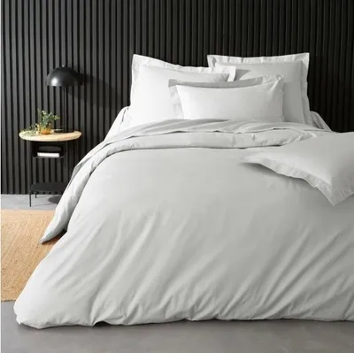Image de Housse de couette - PROMO LINGE - LIA - Percale de Coton 78fils - 240x220cm - Blanc