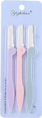 Produktbild von INF Augenbrauenrasierer Set - Mikro-Schutz für sanfte Haarentfernung, 3 Stück