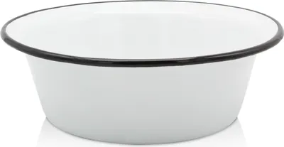 Produktbild von Karl Krüger 101241 Schüssel emailliert, weiß, Ø 24 cm