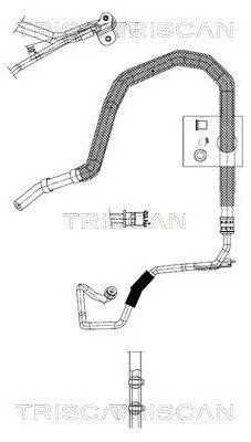 Produktbild von TRISCAN 8516 29087 Servoleitung für AUDI Q5 (8RB) von Lenkgetriebe nach Ausgleichsbehälter