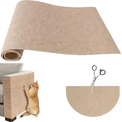 Produktbild von Kratzbaum – Kratzmatte für Katzen – 40 x 200 cm – Kletterwand Katzen – Kätzchenspielzeug – Selbstklebende Kratzmatte – Selbstklebende – Möbelschutz