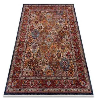 Zdjęcie produktu dla Dywan wełniany KESHAN Frędzle, Ornament, ramka orientalny 7576/53511 terakota wielokolorowy 300x380 cm