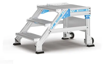 Produktbild von Zarges Treppenpodest 45° 800mm Stufenbreite 2 Stufen