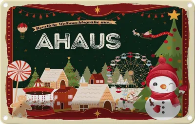 Produktbild von vianmo Blechschild 12x18 cm Weihnachten aus AHAUS