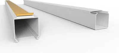 Productafbeelding van Kabelgoot PVC, 10 m, Multifunctionele Kabelgeleider voor Wandmontage