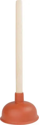 Produktbild von Ausgussreiniger 140mm mit Stiel rot