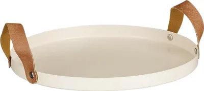 Produktbild von Mica Tablett Cadiz rund beige aus Eisen Ø 25 cm