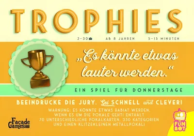 Produktbild von Trophies - das lustige Partyspiel für schnelle Denker | deutsch