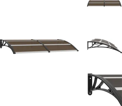 Produktbild von vidaXL Vordach Schwarz 200x100 cm PC -  Markisen