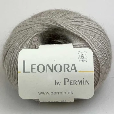 Zdjęcie produktu dla Leonora od Permin – Włos wysokiej jakości, wykonany z jedwabiu, wełny i kid mohair (kolor: marcepana, numer 42)