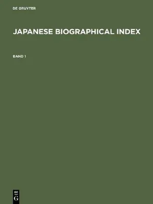 Produktbild von Japanese Biographical Index