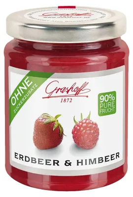 Immagine prodotto di Confettura di frutta Grashoff fragola e lampone simbiosi deliziosa 230g