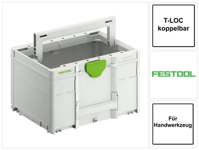 Productafbeelding van Festool Systainer ToolBox SYS3 TB M 237 ( 204866 ) T-LOC koppelbaar voor handgereedschap