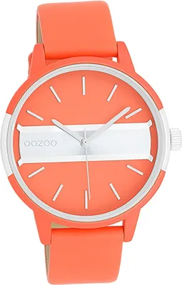 Image de Oozoo cuir femme montre analogique à quartz bracelet orange Timepieces D2UOC11190