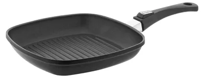 Induktions-Grillpfanne, 30 cm, Aluminium, schwarz