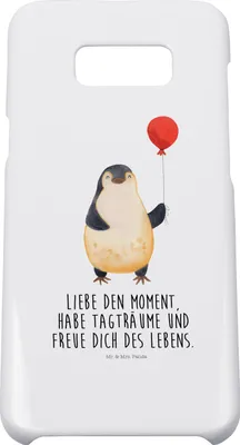 Produktbild von Mr. & Mrs. Panda Samsung Galaxy S8 plus Handyhülle  Pinguin Luftballon - Weiß - Geschenk, Freundin, Cover, Handycover, Handy Case, Geschenkidee, Motivation, Hülle, Liebe