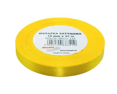 Immagine prodotto di Nastro di raso giallo 12mmx32m