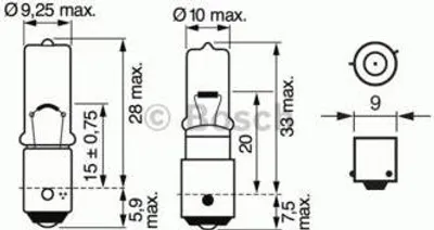 Produktbild von Bosch Glühlampe, Park-/Positionsleuchte  1 987 302 232