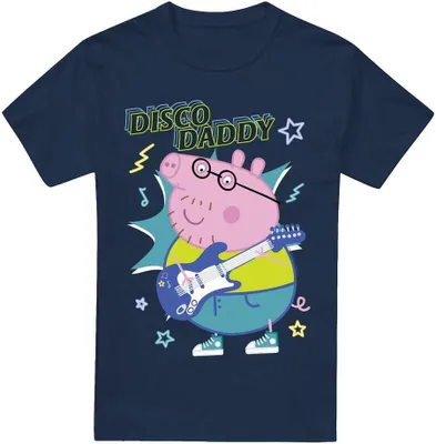 Obrázek produktu pro Prasátko Peppa - Pánské tričko "Disco Daddy" TV5057 (XXL) (Námořnická modrá)