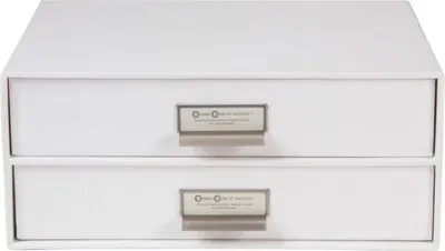 Produktbild von BIRGER Schubladenbox 2 Fächer - Weiss