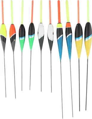 Produktbild von 10 Stück bunte Karpfen Schwimmer, Bobbers, Haken, Süßwasser, Floating Angelzubehör