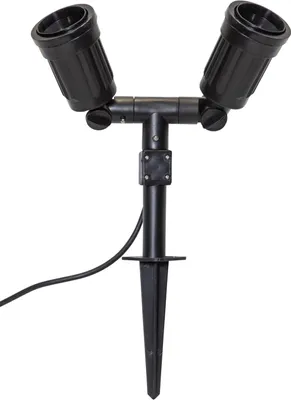 Produktbild von Outdoor-Spot-Fassung, 2 x E27, Winkel einstellbar