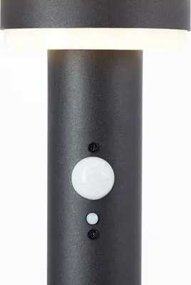 Produktbild von Außenpollerleuchte, BRILLIANT GARVINA, LED Solar, Bewegungsmelder, Edelstahl und Kunststoff, 4W, Schwarz, 85 x 21 cm