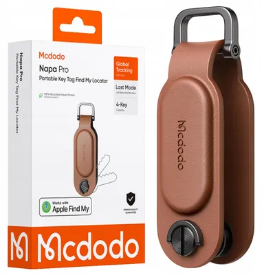 Zdjęcie produktu dla Mcdodo Lokalizator Kluczy Gps Do Apple Find My Brelok Organizer Brązowy