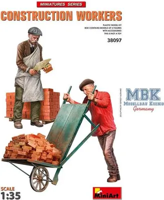Image de MINIART MA38097 Ouvriers du bâtiment avec accessoires