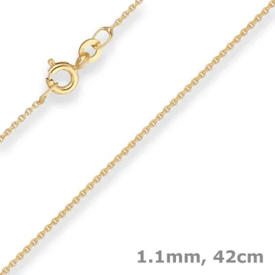 1-1mm-Rund-Ankerkette-aus-333-Gelbgold-42cm