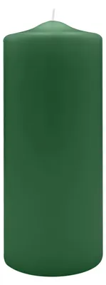 Produktbild von Spitzkopf Stumpen Kerzen Fairway Grün 25 x Ø 9 cm, 6 Stück